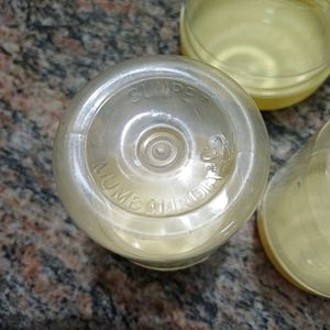 Set of 5 Clear Plastic Jars