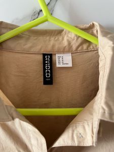 H&amp;M Beige Shirt Dress