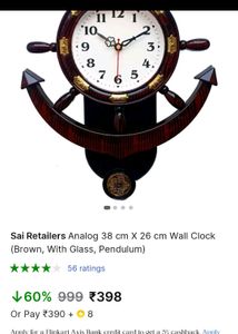 Wall Clock With Pendulum