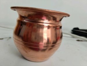 Copper Kalash  With Ganga Jal (Pack Of 4)