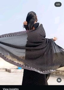 Elegant Black Saree + blouse