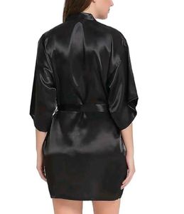 Satin Short Robe - Classic Elegance