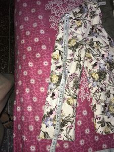 Floral Cotton Coat Imported Short