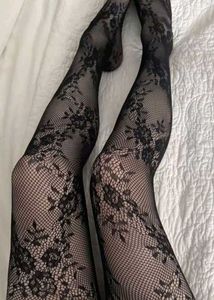 Sheer Black Lace Tights