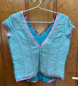 Blue Corset Blouse