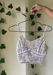 Cropped Lace Cami Top