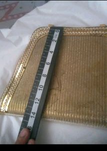 Vintage Gold Glitter Evening Bag