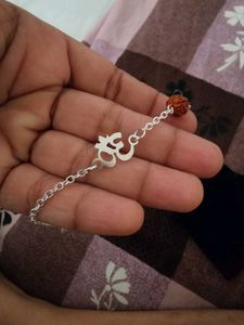 Om Symbol Rudraksha Bracelet