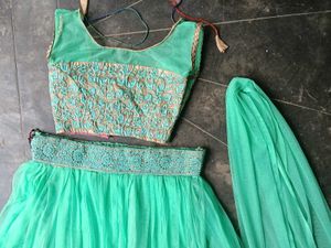 Stunning Green Lehenga Choli Set