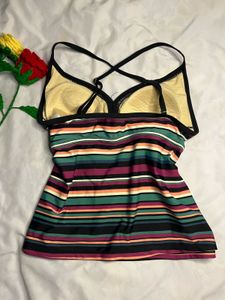 Striped Bikini Top