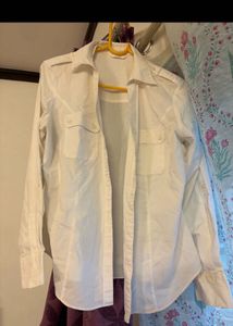 White  Shirt and shorts combo