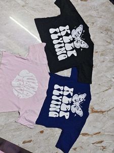 Offer Graphic Butterfly T-Shirts (3 Pack)