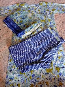 Bohemian Print kids 6 years Cotton suit with Duppa