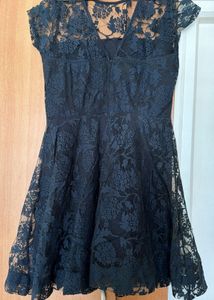 Elegant Black Lace Dress