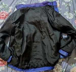 Reebok Black N Blue Rain Jacket With Hoodie 🌷