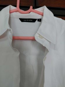 Classic White Long Sleeve Shirt Size M (Wardrobe)