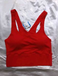 Red Sports Bra