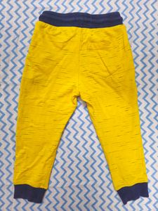 KB Team Spirit Yellow Joggers For 2-3 Years Kids