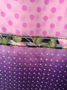 Pink And Purple Dotted Saree