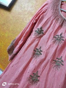 New Peach Gharara Set