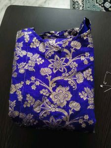 Royal Blue Brocade dress
