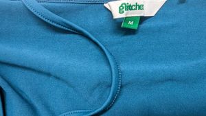 Teal Long Sleeve Cut-Out Top