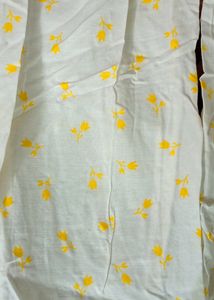 Plazzo Pant -White And Yellow- M Size