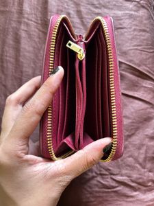 Chic Woven Red Wallet