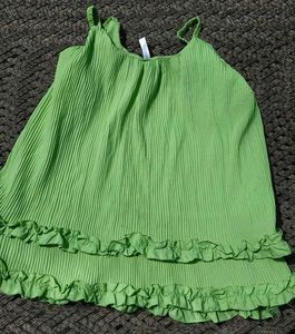 Lime Green Ruffled Camisole Top