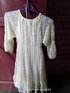Women's Off-White Short Dress