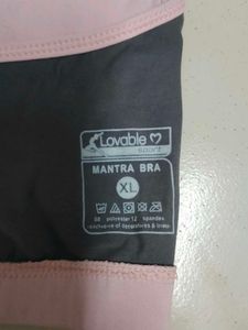 Lovable Pink Sports Bra for Women
