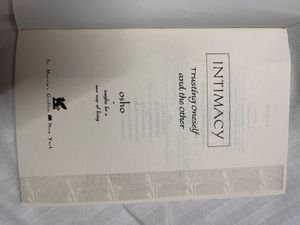 OSHO Intimacy Book