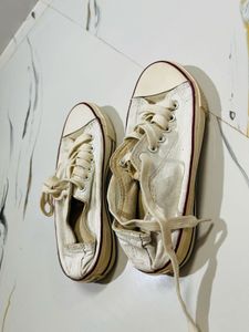 White Canvas Sneakers