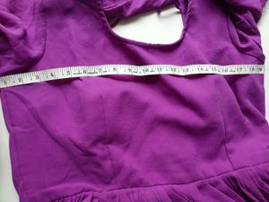 Elegant Purple Anarkali Kurta Set 3pc M