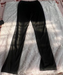 Black Split Hem Leggings