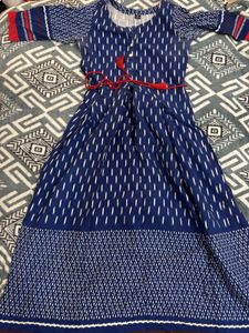 Blue Printed Kurta