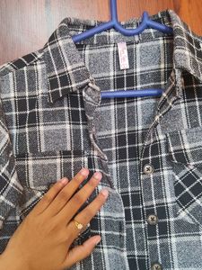 Checkered Cropped Shirt
