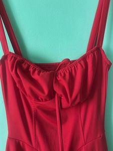 Chic Red Midi Dress