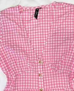 Pink Gingham Dress