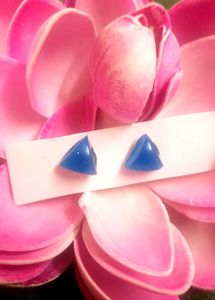 Blue Resin Handmade Studs