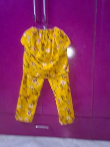 Yellow Floral Kurta Set