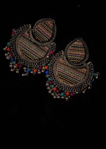 Boho Multicolor Jhumka Earrings