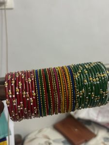 Vibrant Multi-Color Bangles Set