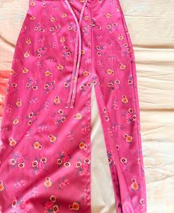 Pink Floral Print Maxi Dress