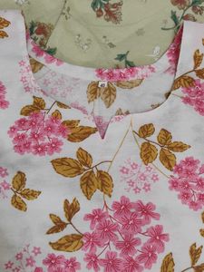 Floral Print Kurta