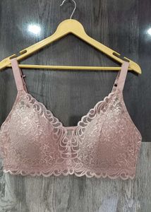 Nude Lacy Padded Bra