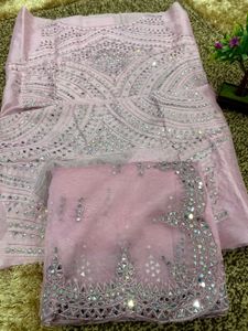organza party wear trendy saree..only cash
