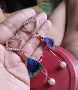 Green Golden Morpankh Earring