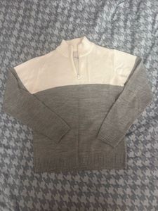 Colorblock 1/4 Zip Sweater