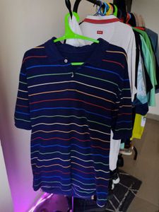 Classic Striped Polo Shirt